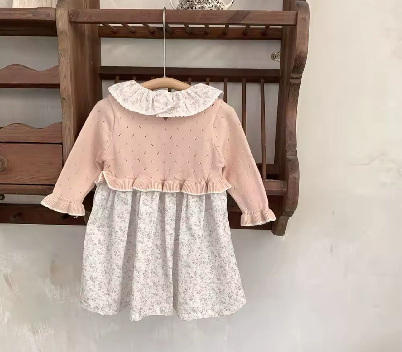 Spring knit floral dress (pre order)
