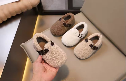 Autumn fleece shoes hard sole  4.5-12