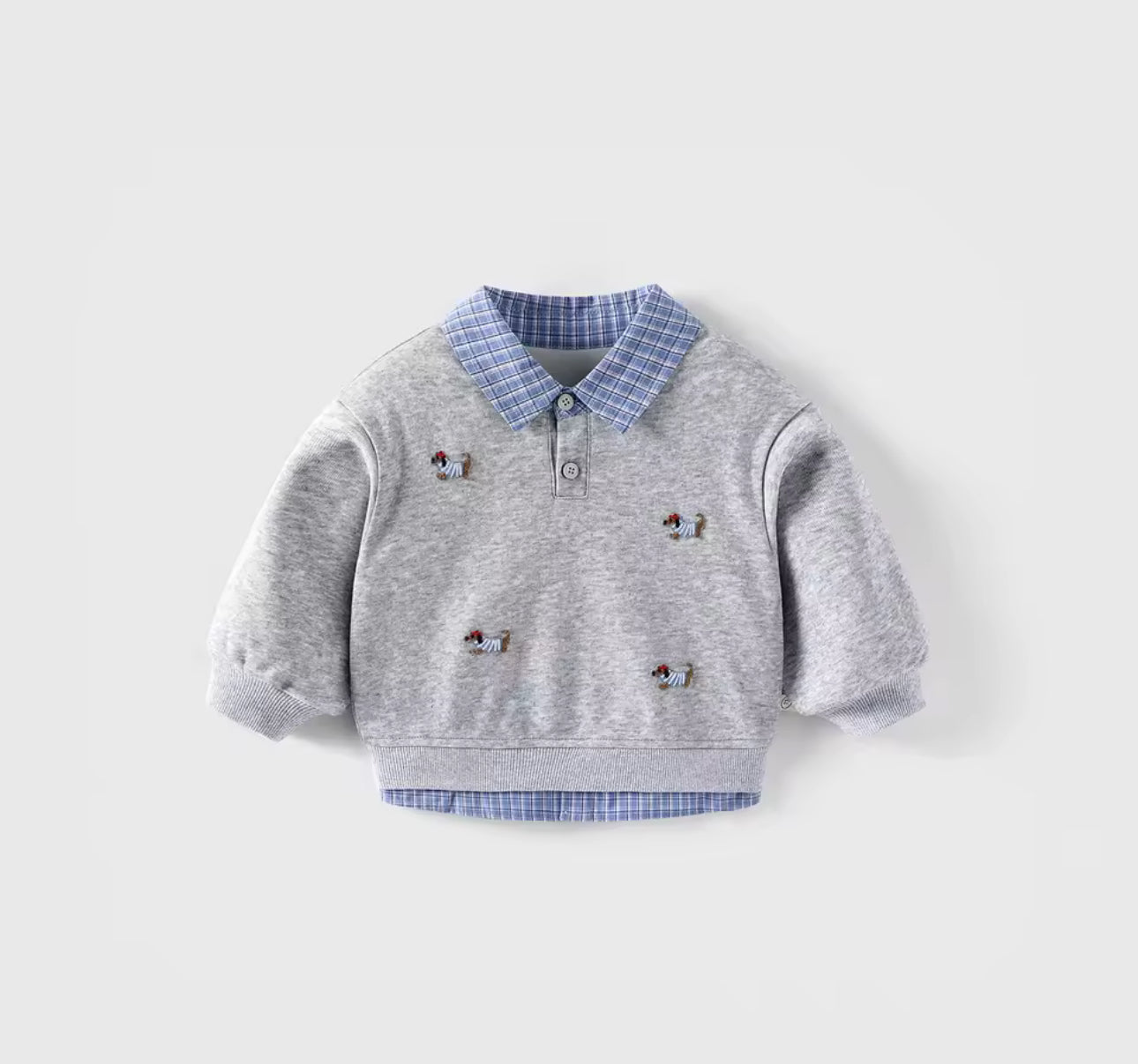 Boys dauchshund embroidered sweaters