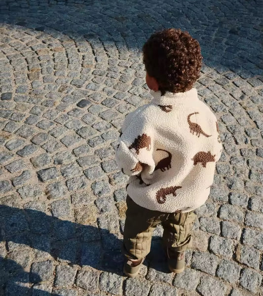 Thick dinosaur fleece