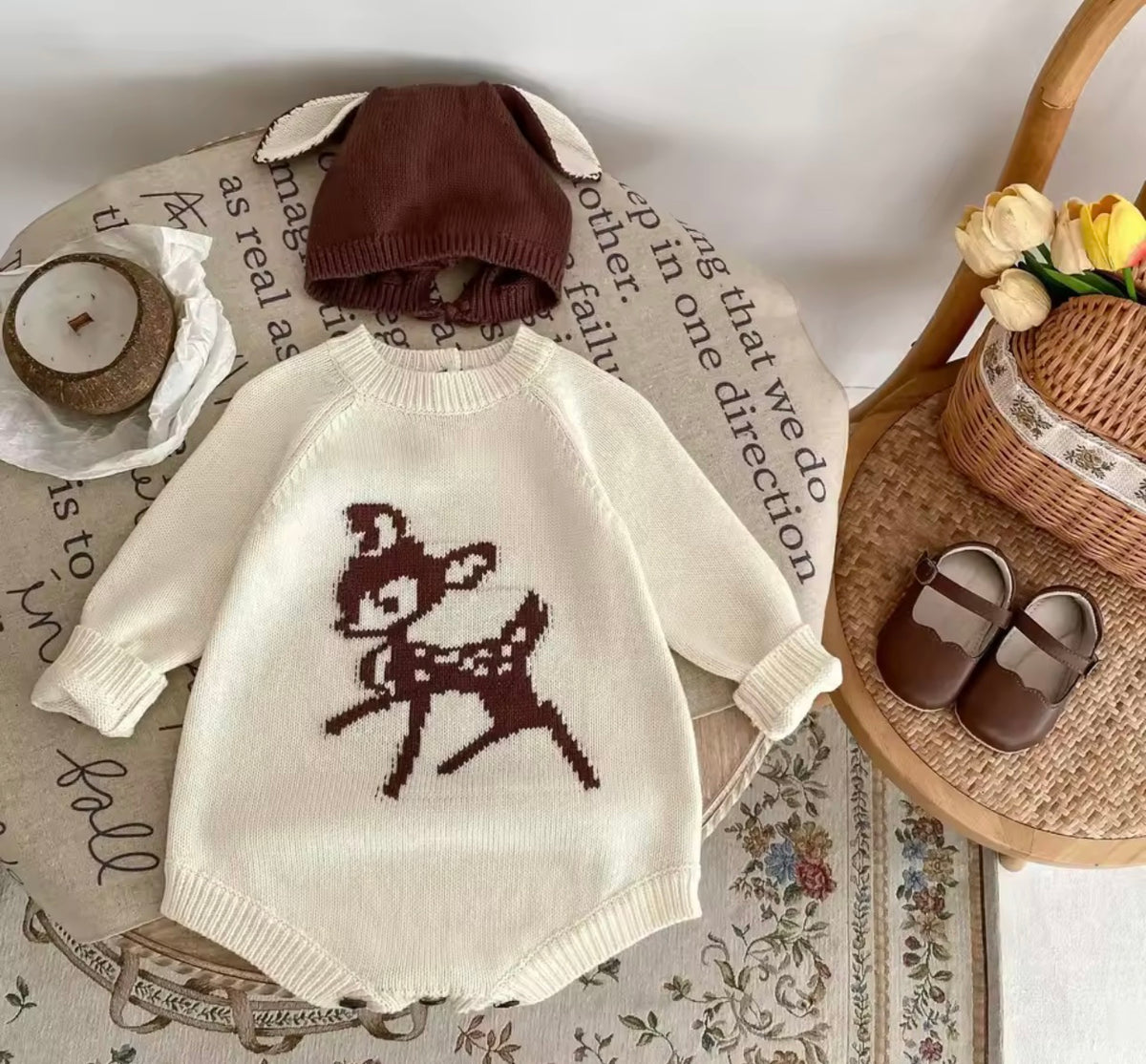 Bambi thick knitted romper