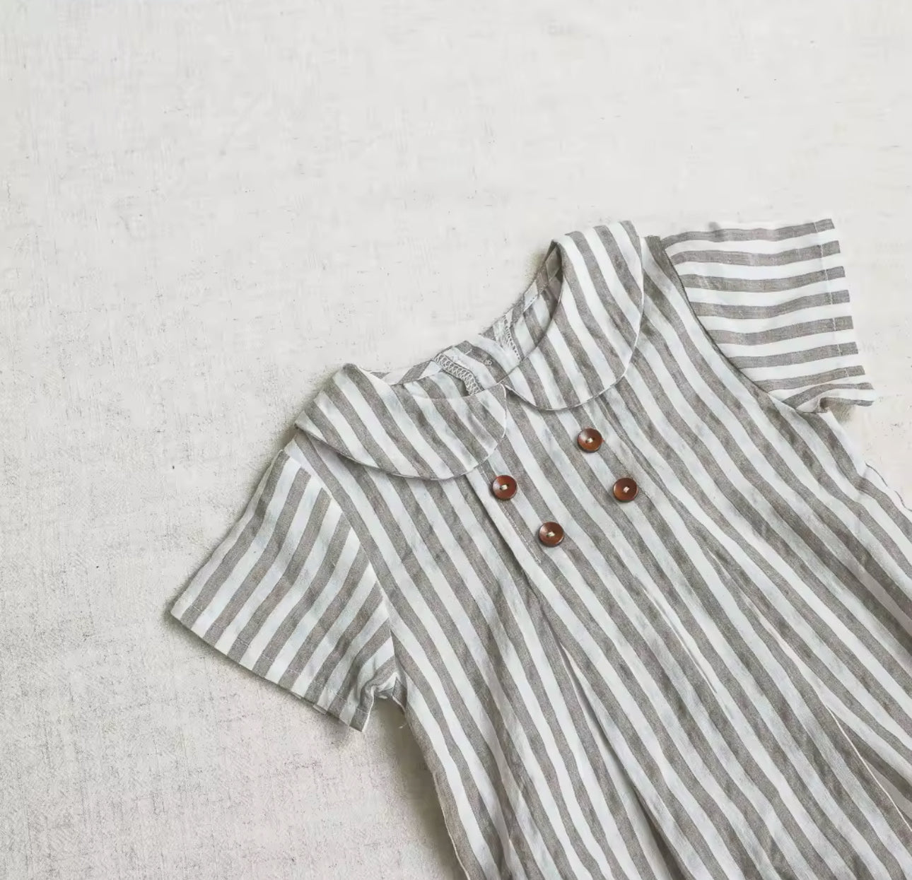 Boys summer cotton stripe romper