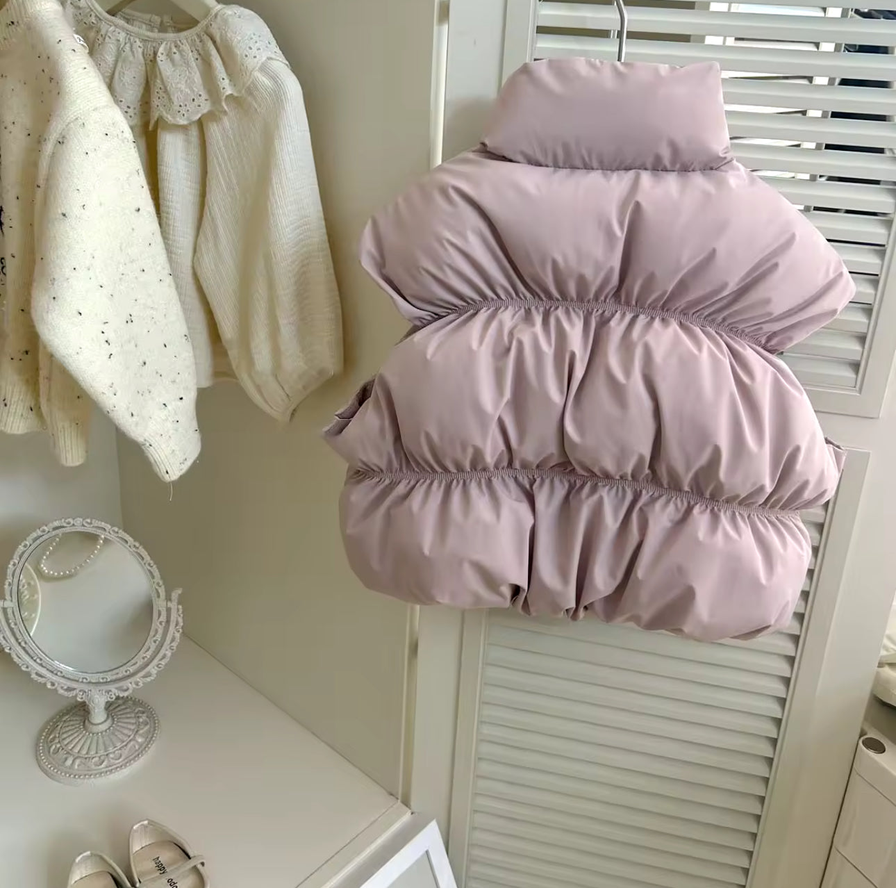 Pre order bow puffer gilets
