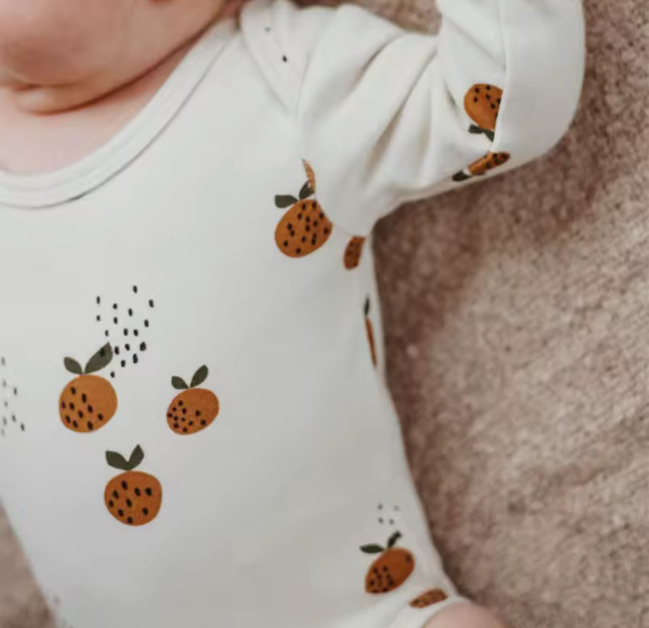 Clementine cotton romper
