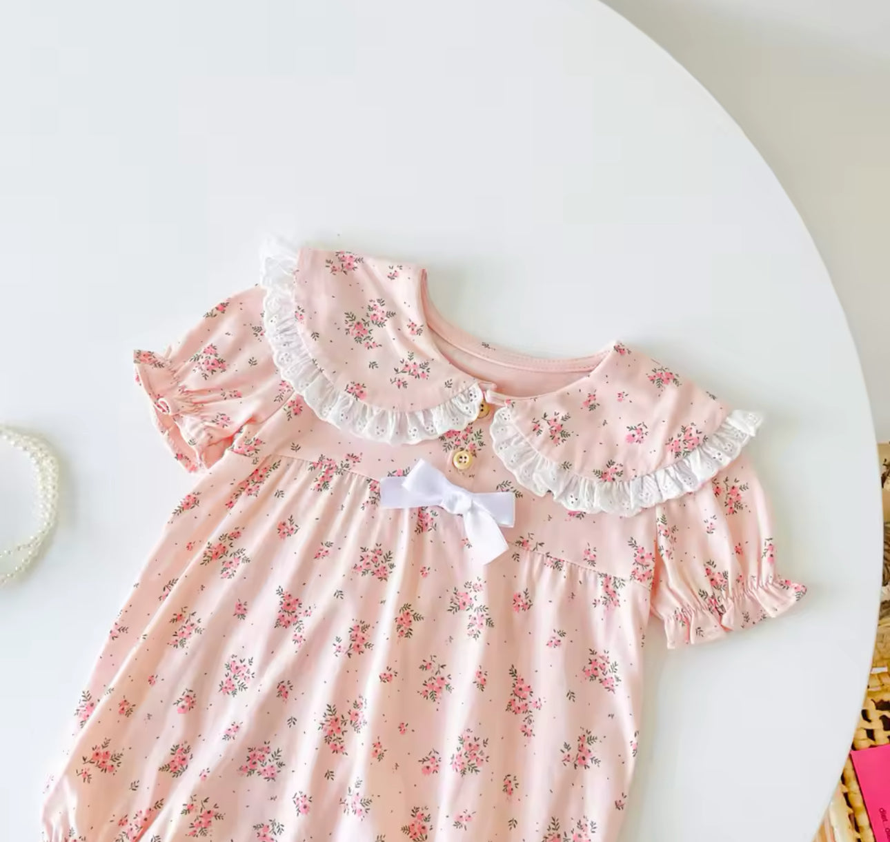 Summer floral romper pre order