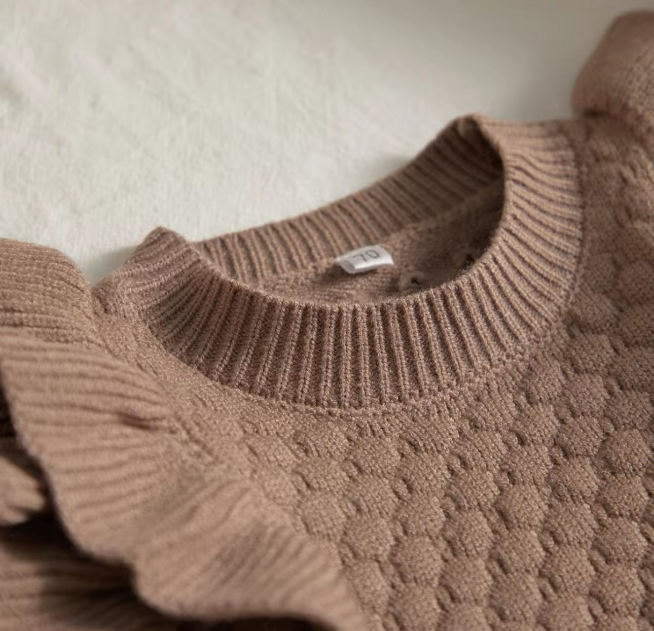 Pre order knit frill rompers