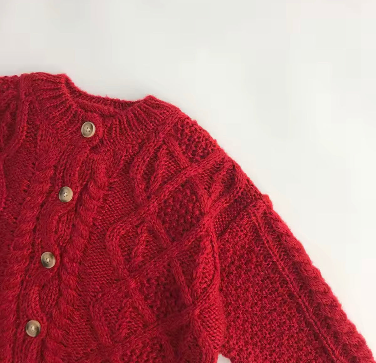 Chunky knit cable cardigan