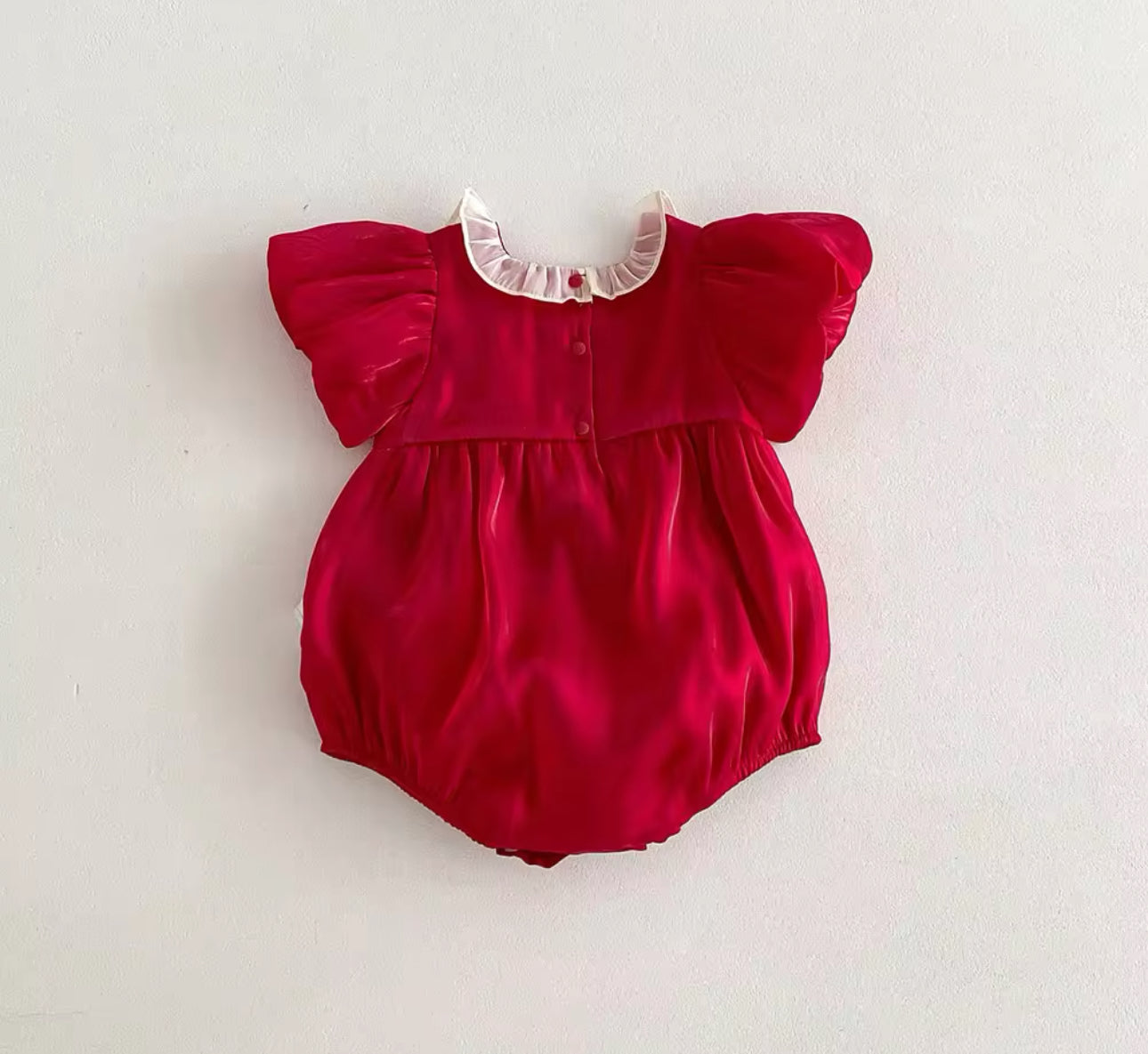 Pre order Christmas bow romper