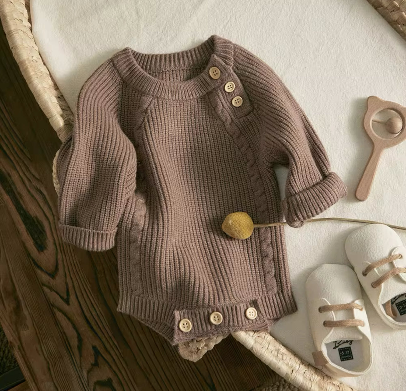 Pre order chunky knit rompers