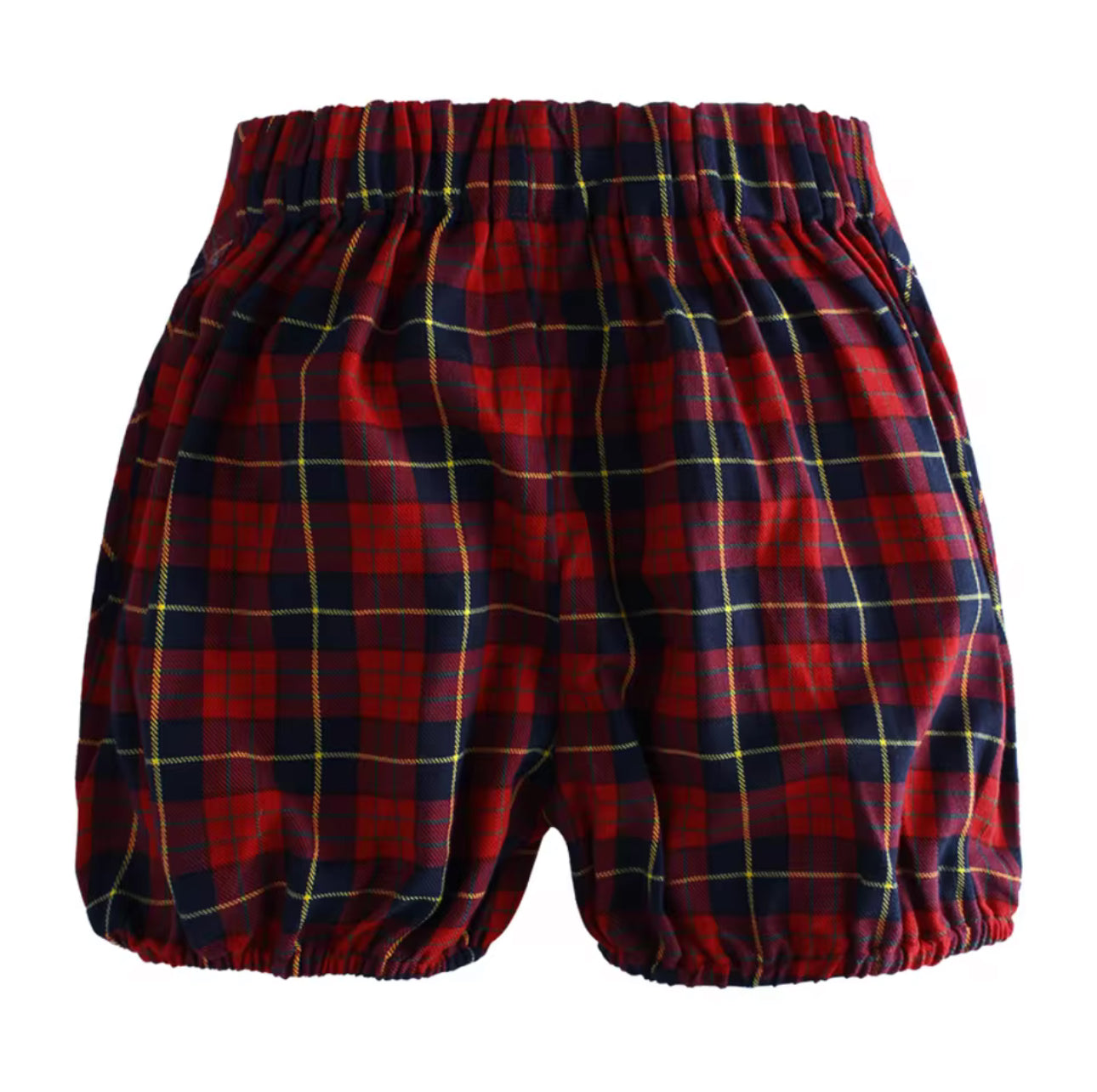 Boys tartan shorts and shirt christmas set