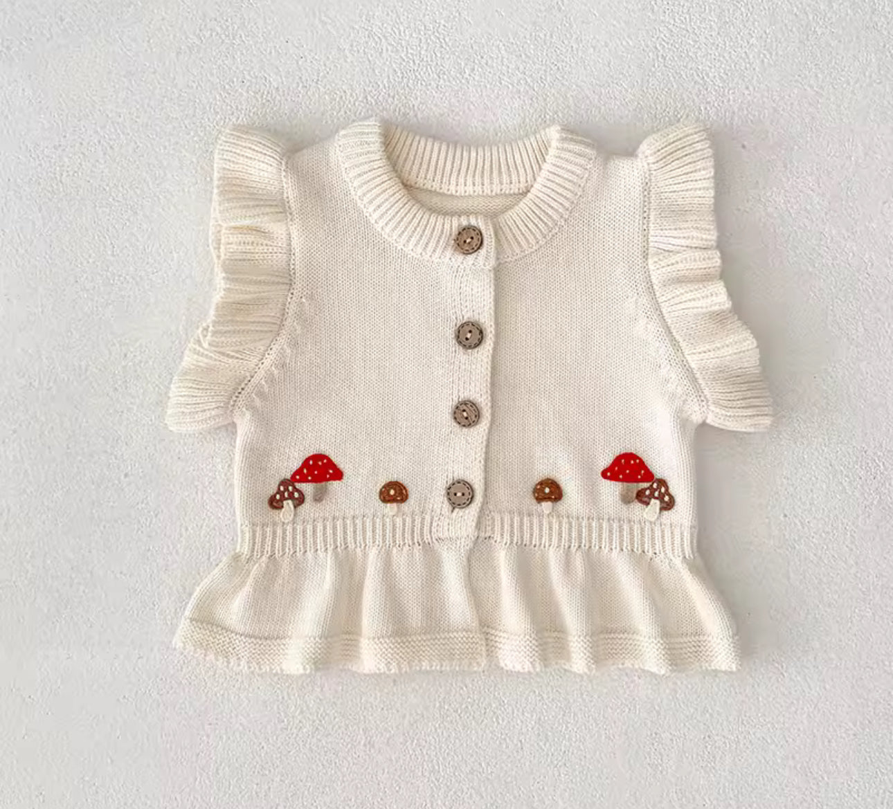 Woodland knitted cardigan vests