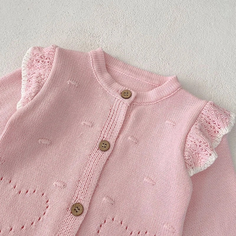 Two piece knit cardigan and bloomers (pre order)