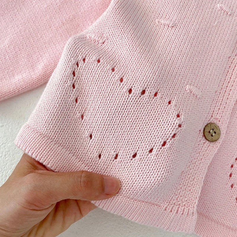 Two piece knit cardigan and bloomers (pre order)