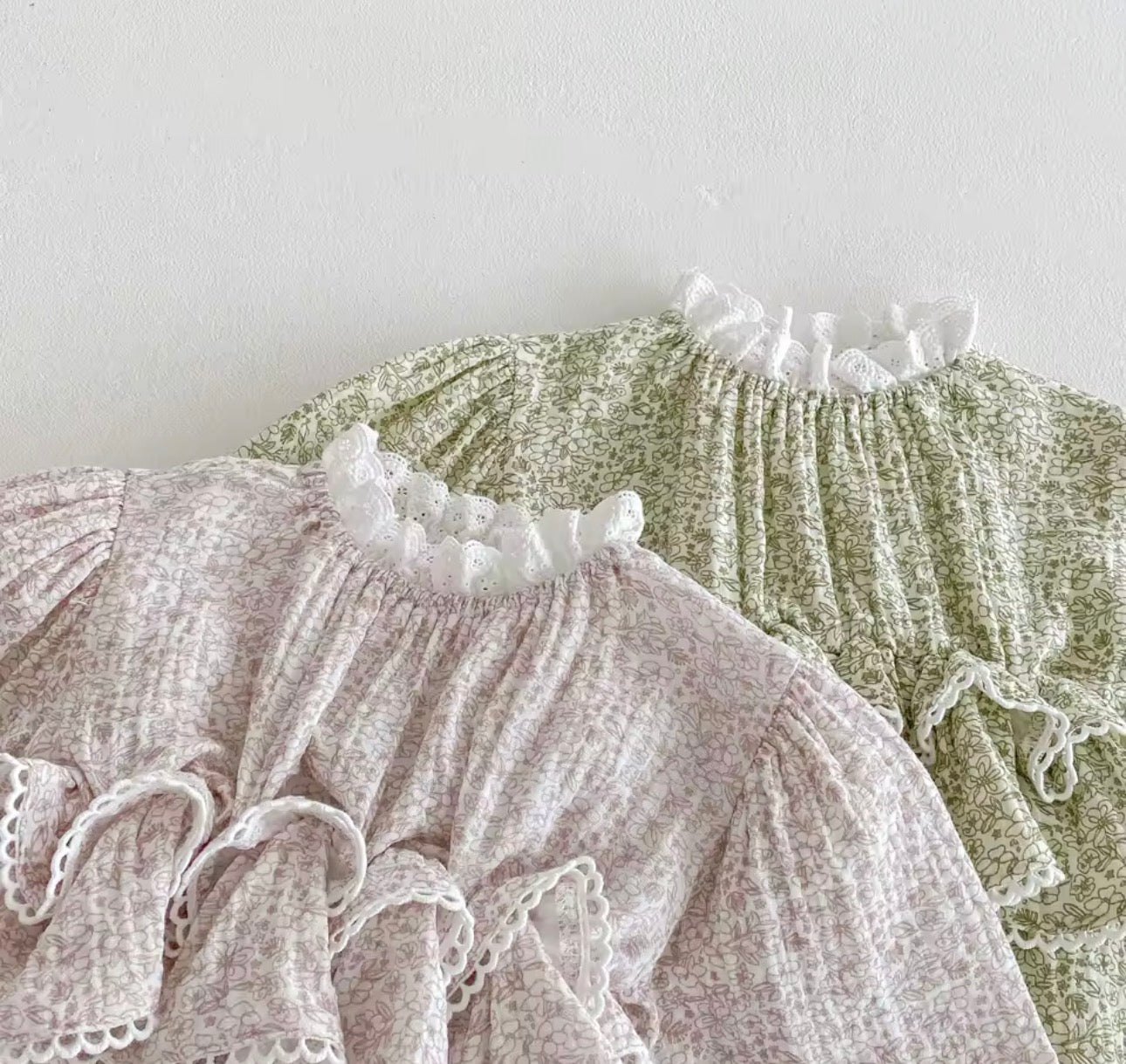 Floral ruffle romper