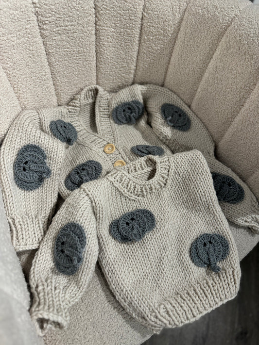 New Collection Elephant /Jumper Handknitted Wool Cardigan