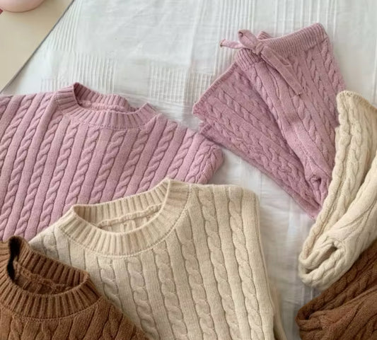 Pre order thick chunky knit sets