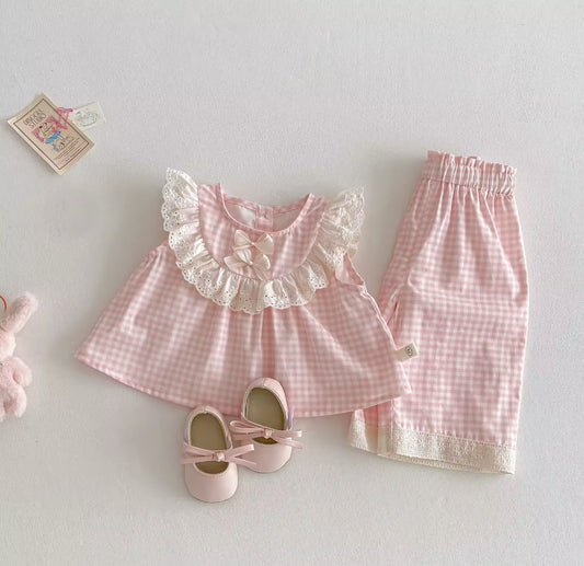 Pre order summer gingham set