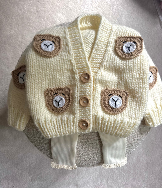 Pre order new cream teddy cardigans