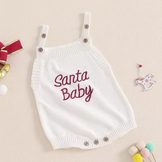 Pre order Santa baby romper