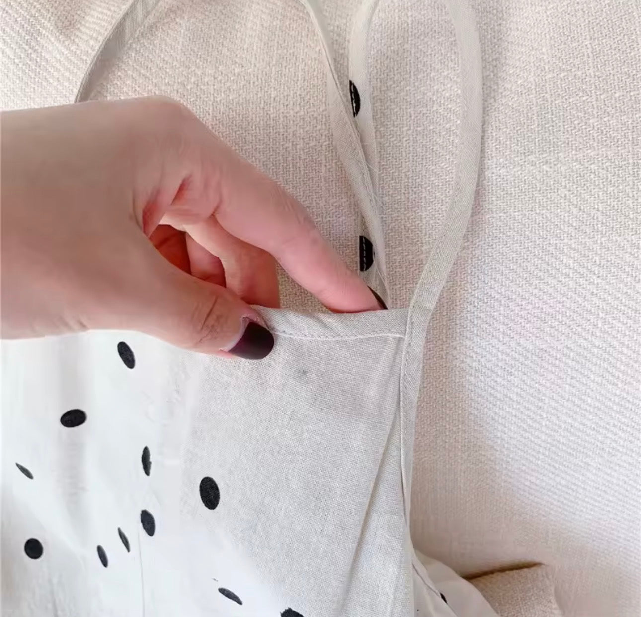 Polka dot jumpsuit