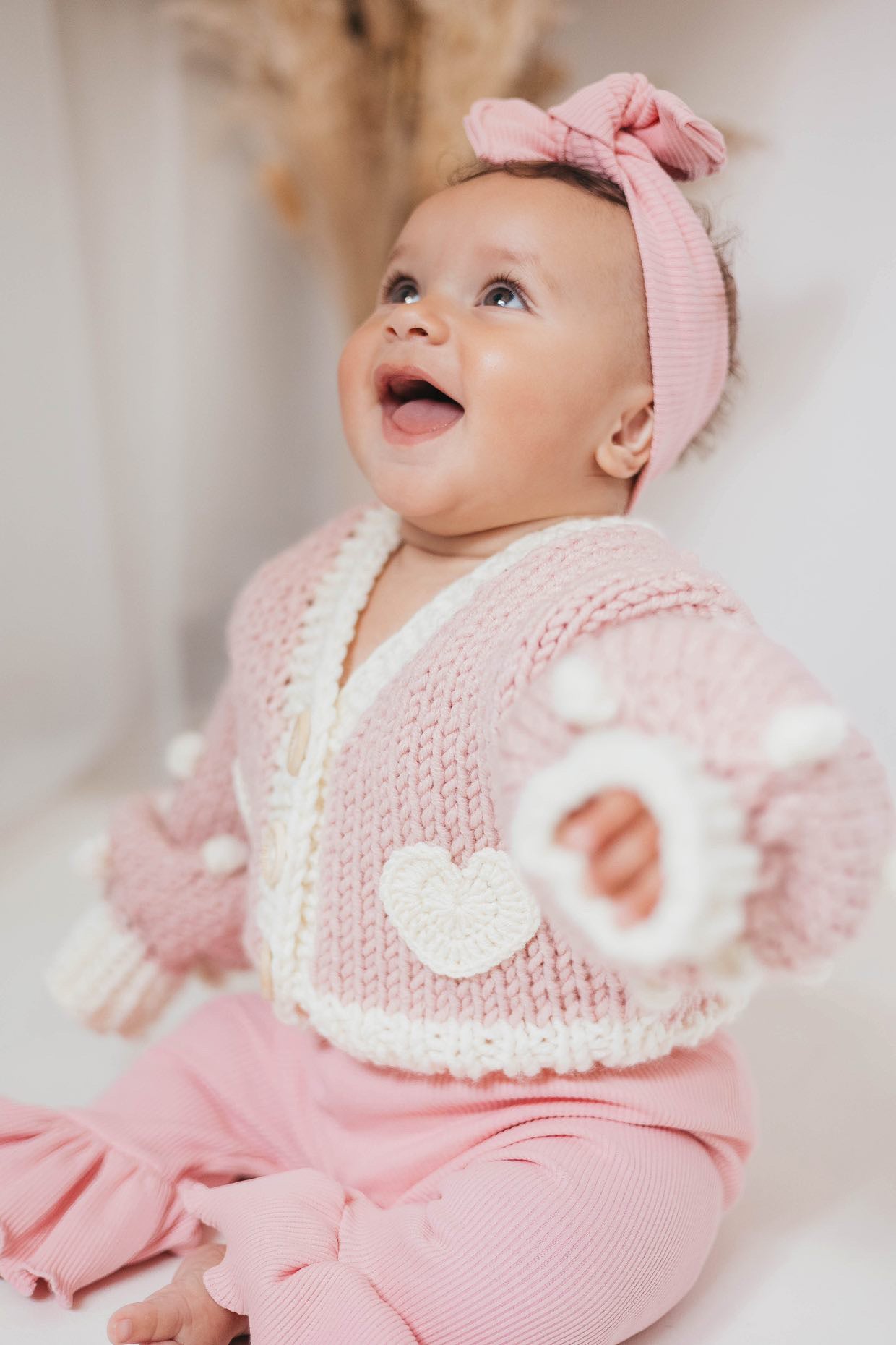 Pre order handknit summer heart chunky cardigans