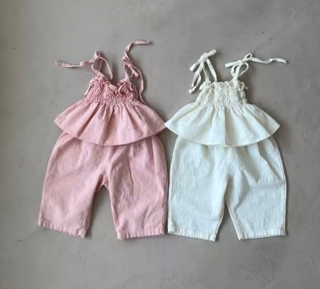 Two piece wide leg and top set