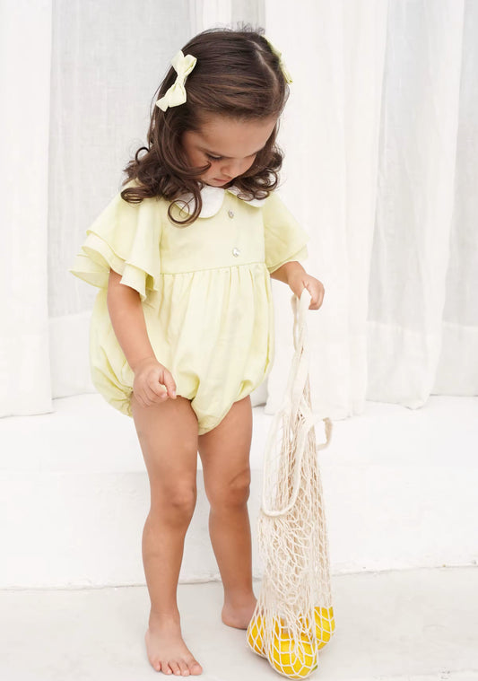 Made to order summer lemon romper (pre order)