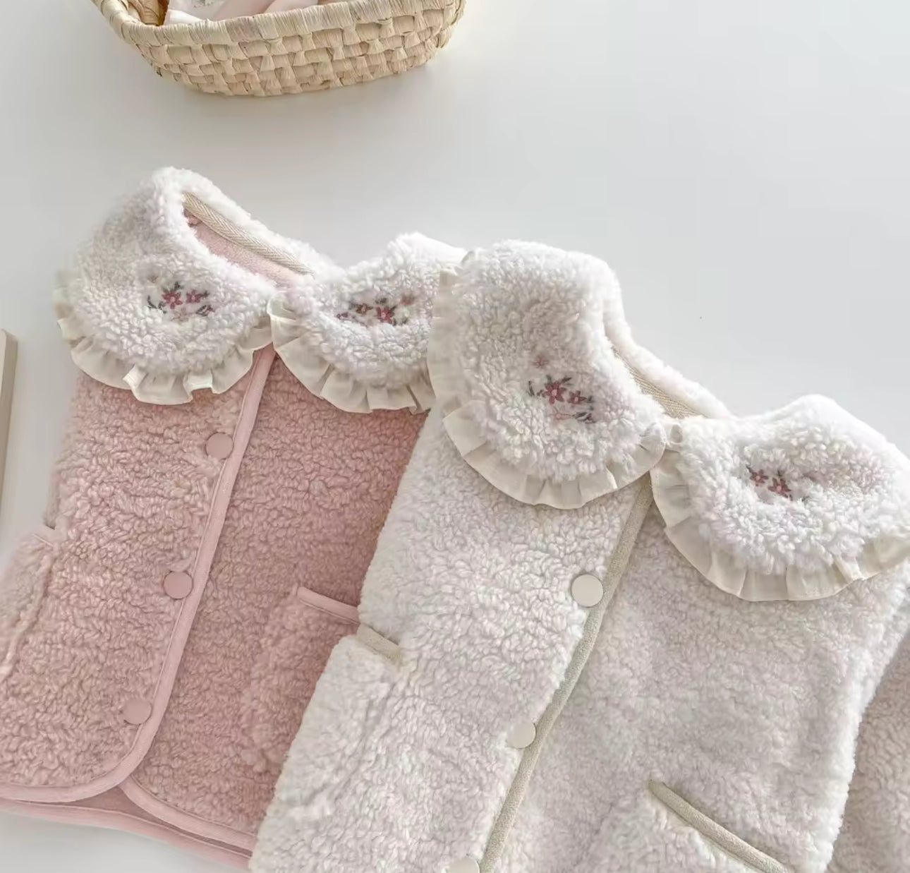 Velvet lined fleece coats