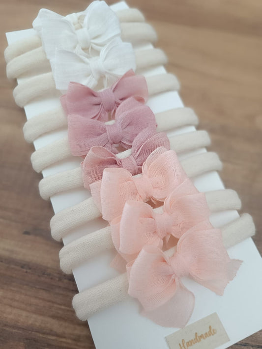 Handmade bow hair bands 2 pieces