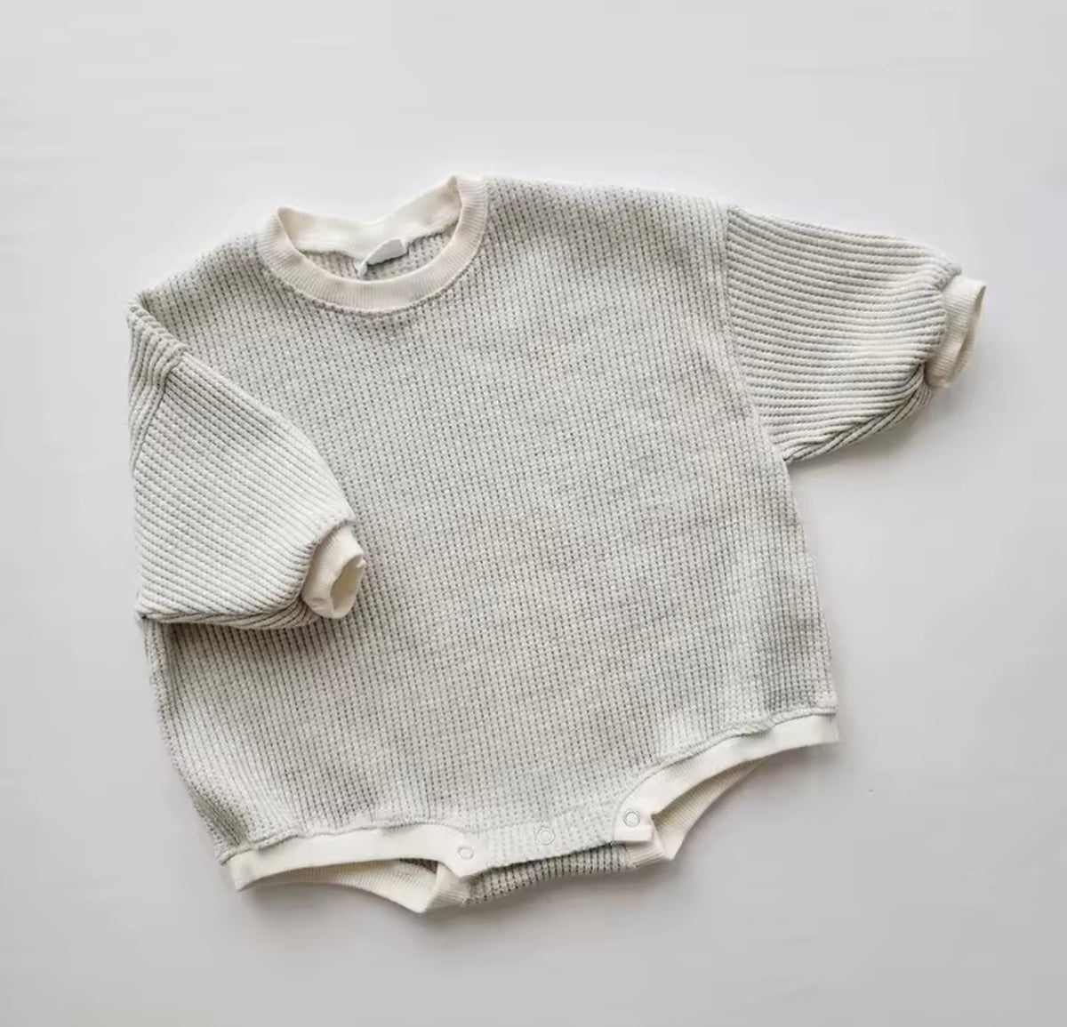 Waffle oversized rompers
