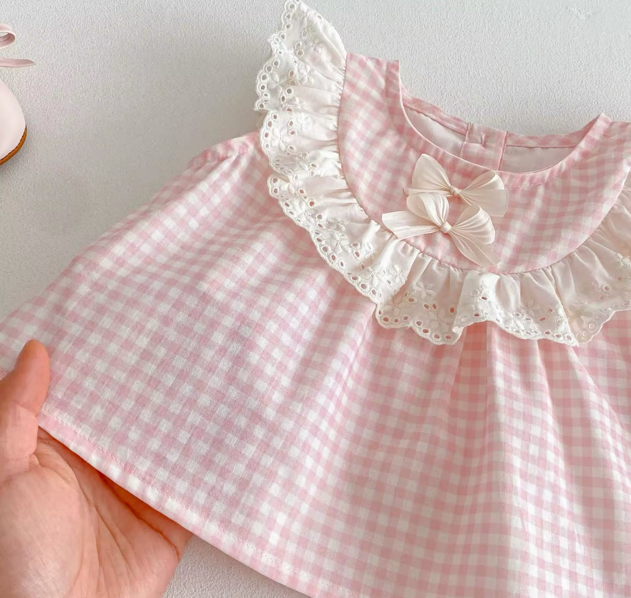 Pre order summer gingham set