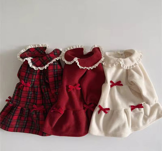 Fleece Christmas dresses