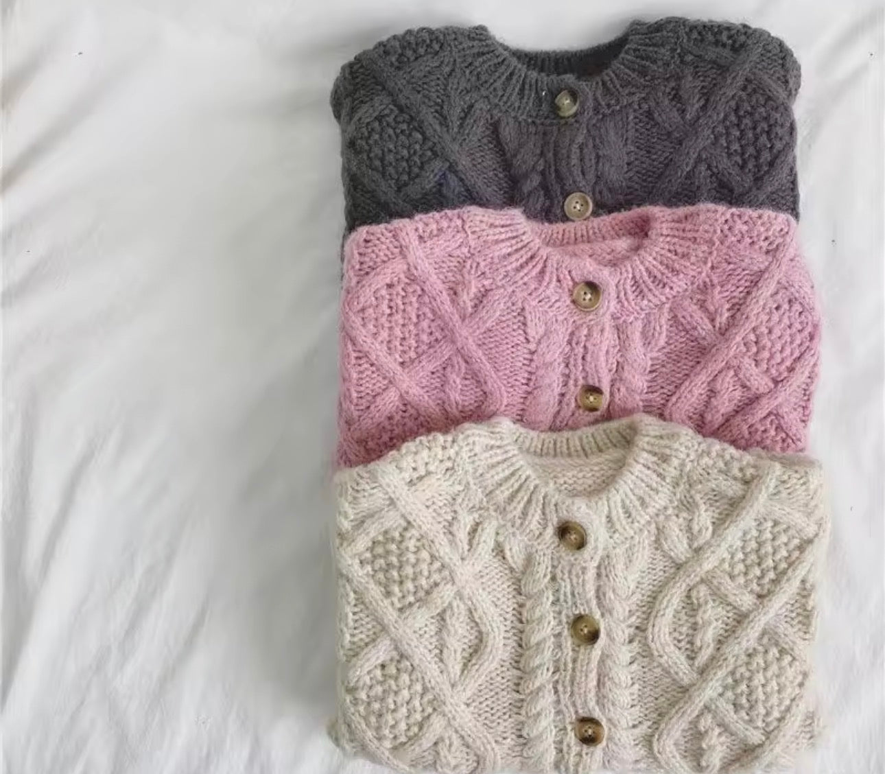 Chunky knit cable cardigan