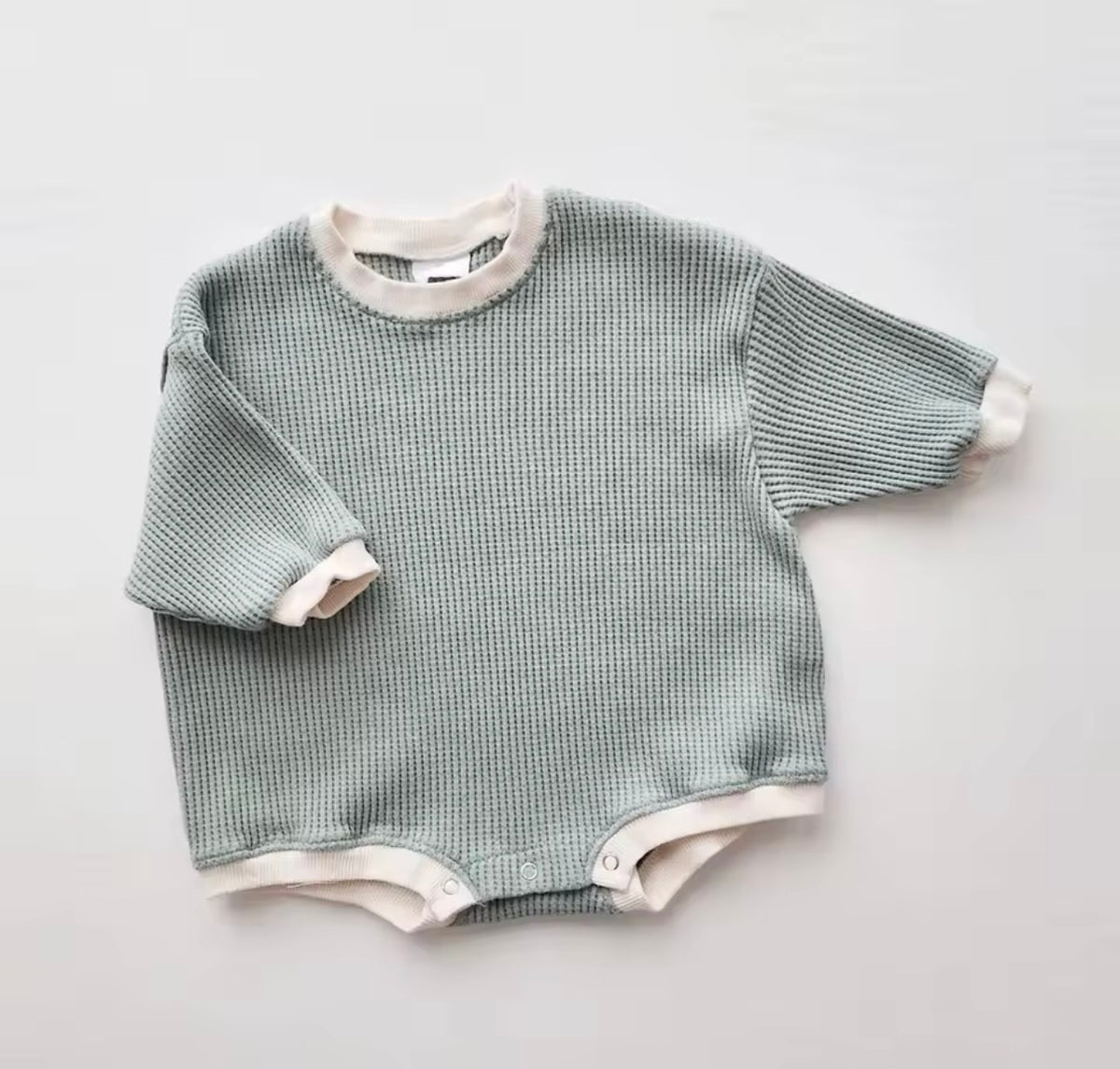 Waffle oversized rompers