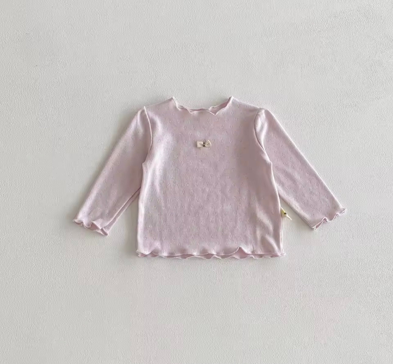 Lilac cotton top and floral dungaree set