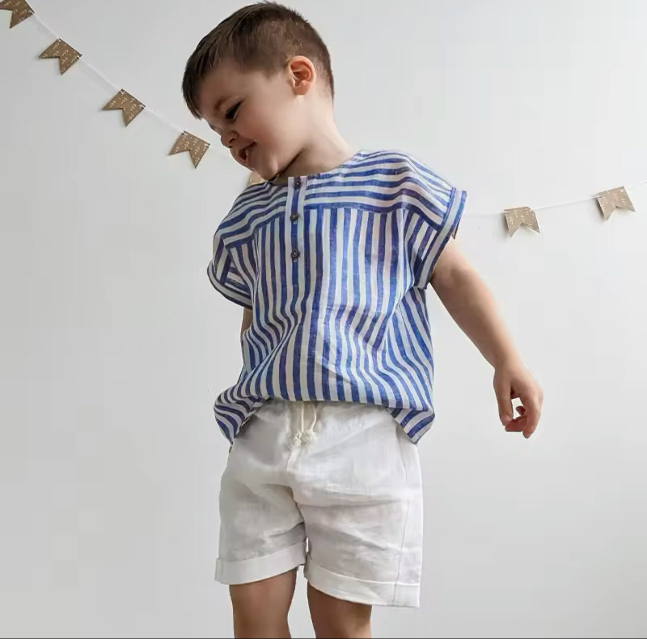 Pre order boys two piece stripe sets