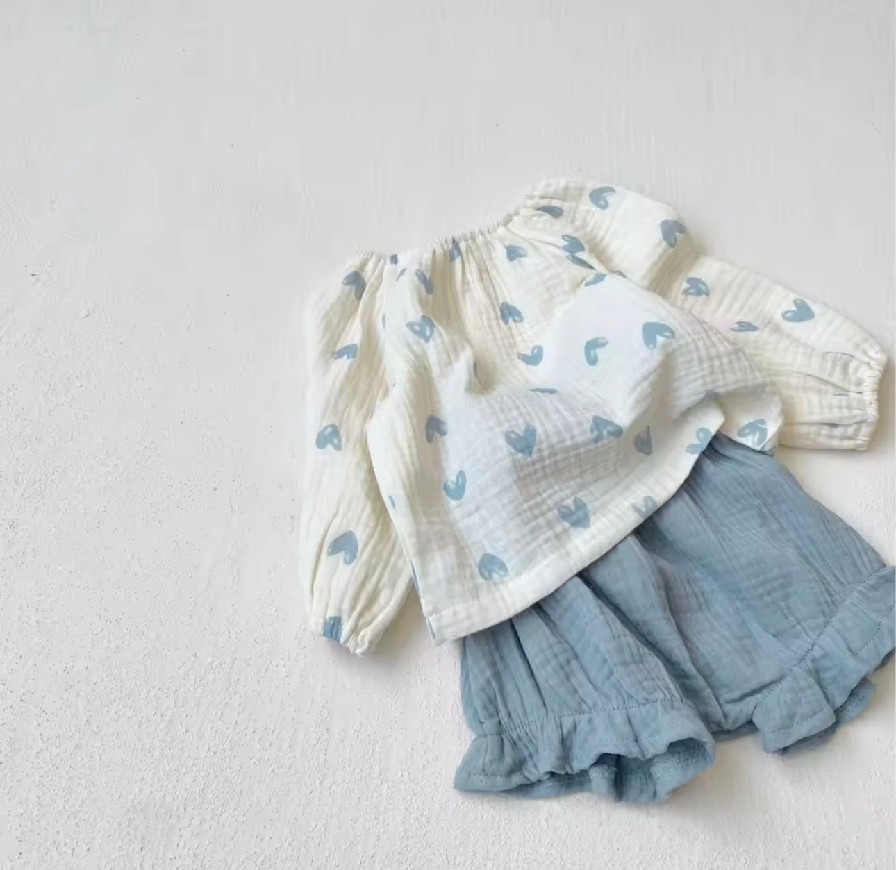 Baby blue two piece set