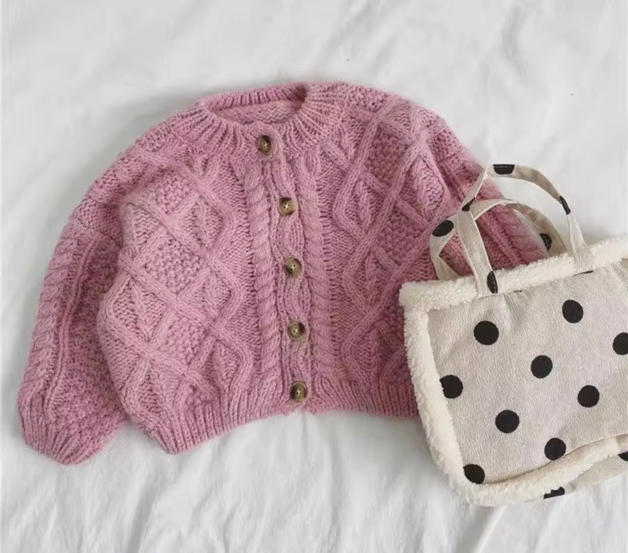 Chunky knit cable cardigan