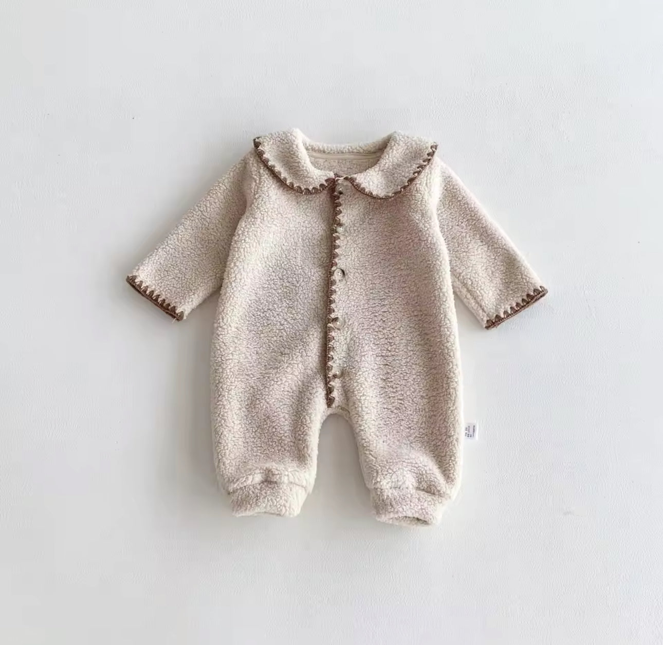 Soft fleece rompers