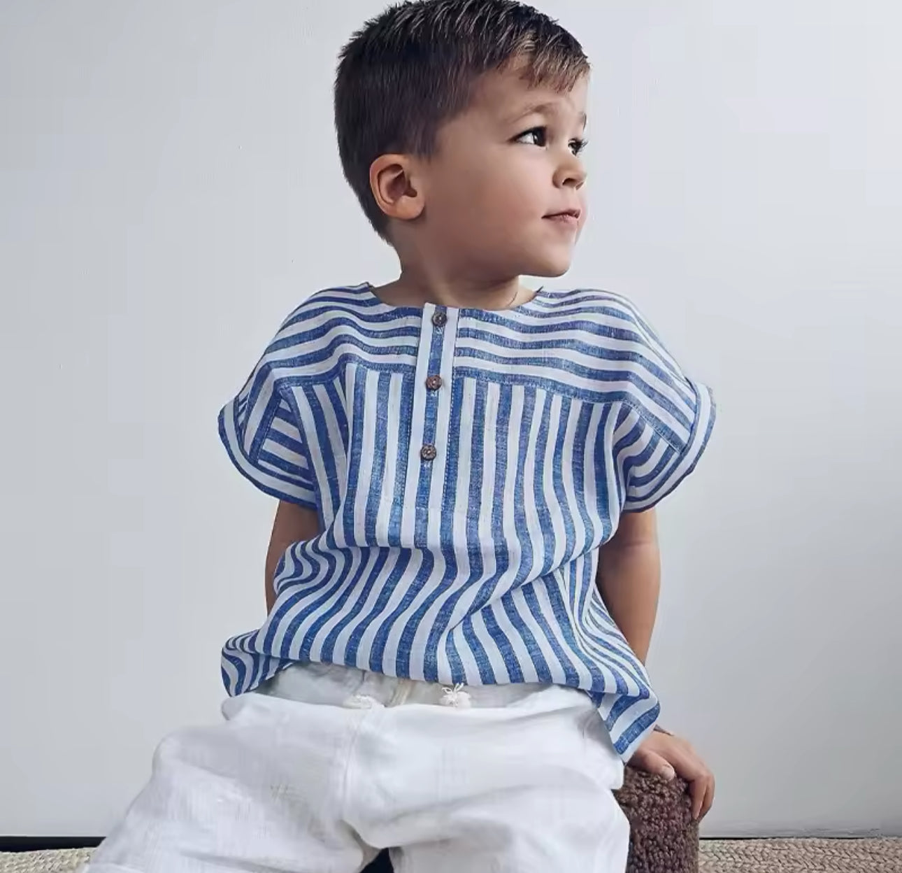 Pre order boys two piece stripe sets