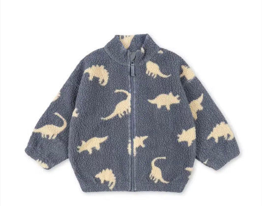 Dinosaur thick fleece long sleeve