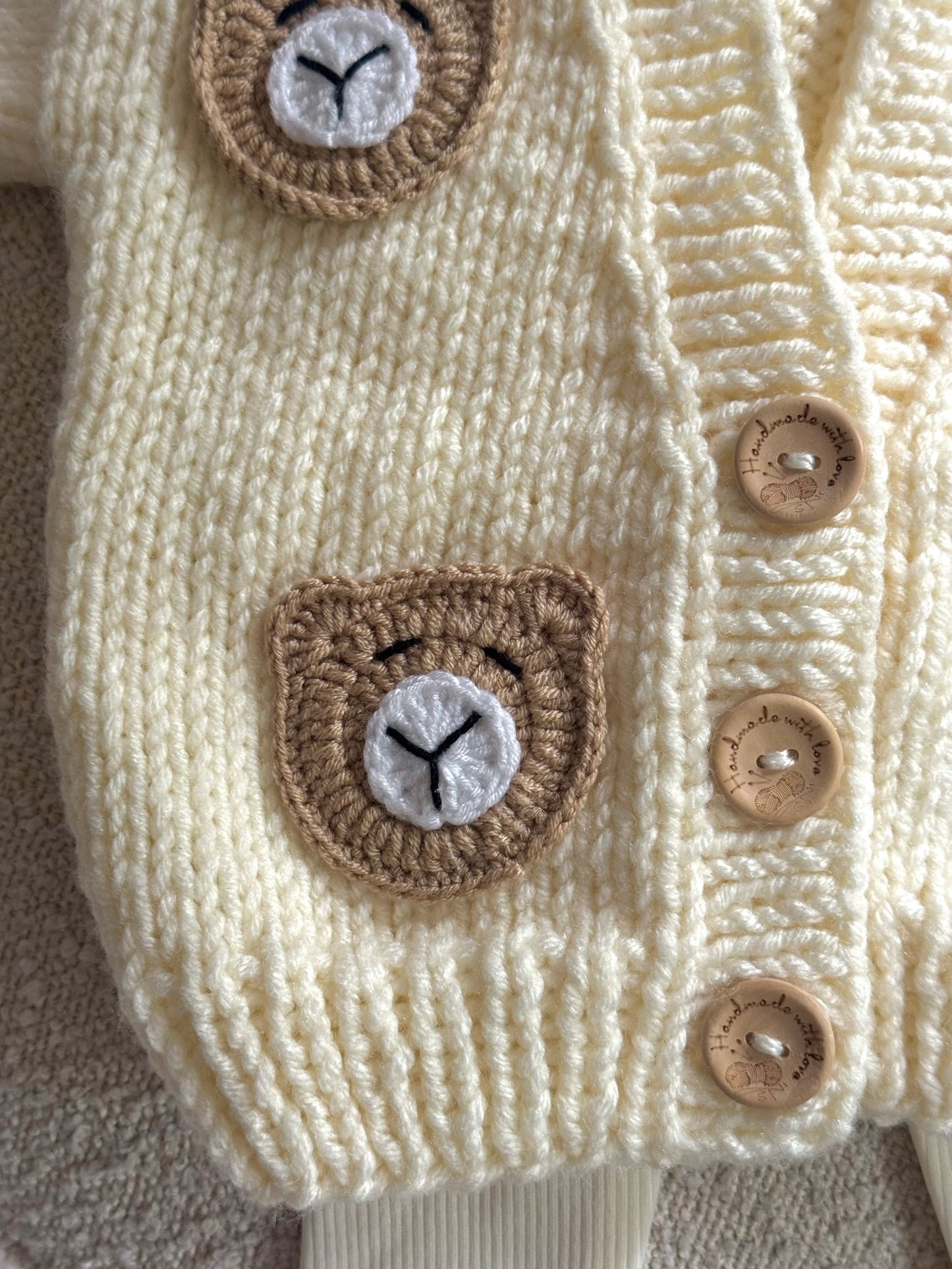 Pre order new cream teddy cardigans