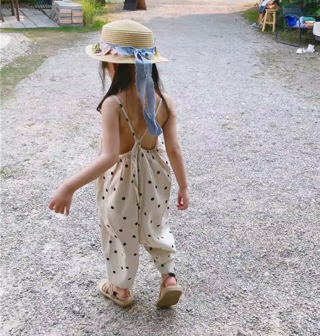 Polka dot jumpsuit