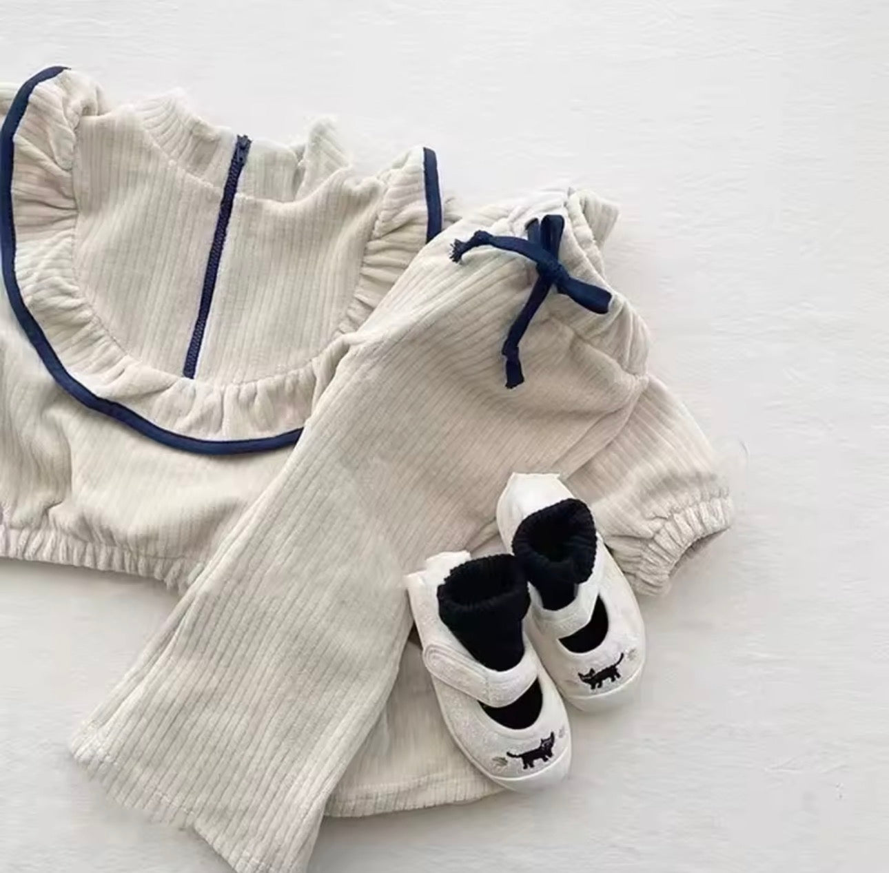 Corduroy two piece set
