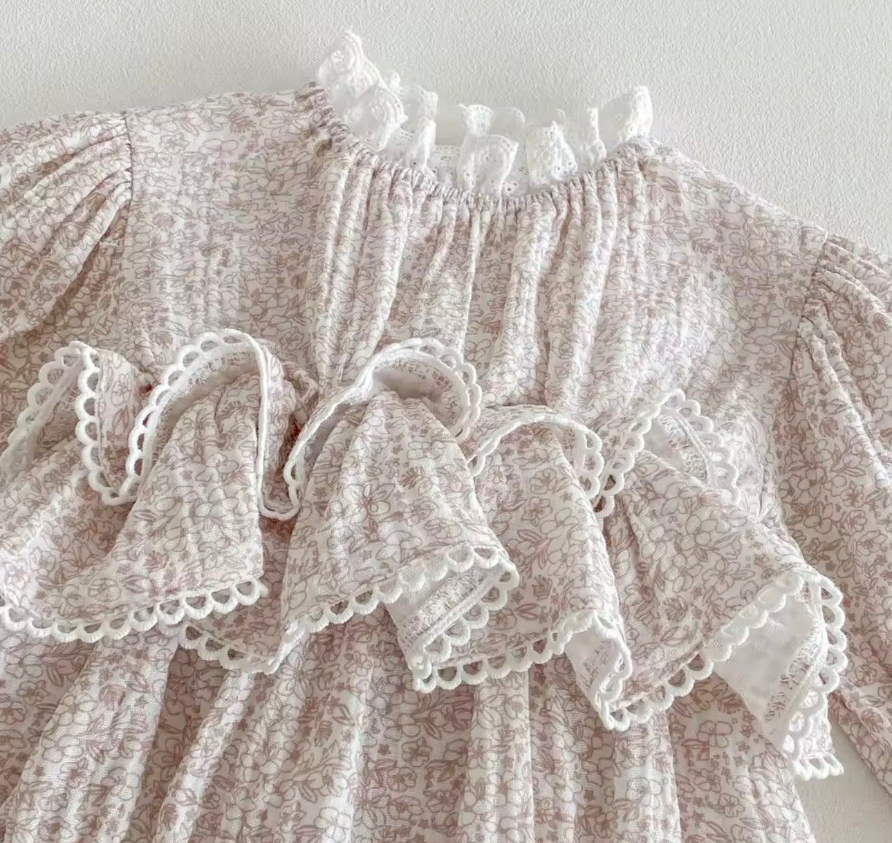 Floral ruffle romper