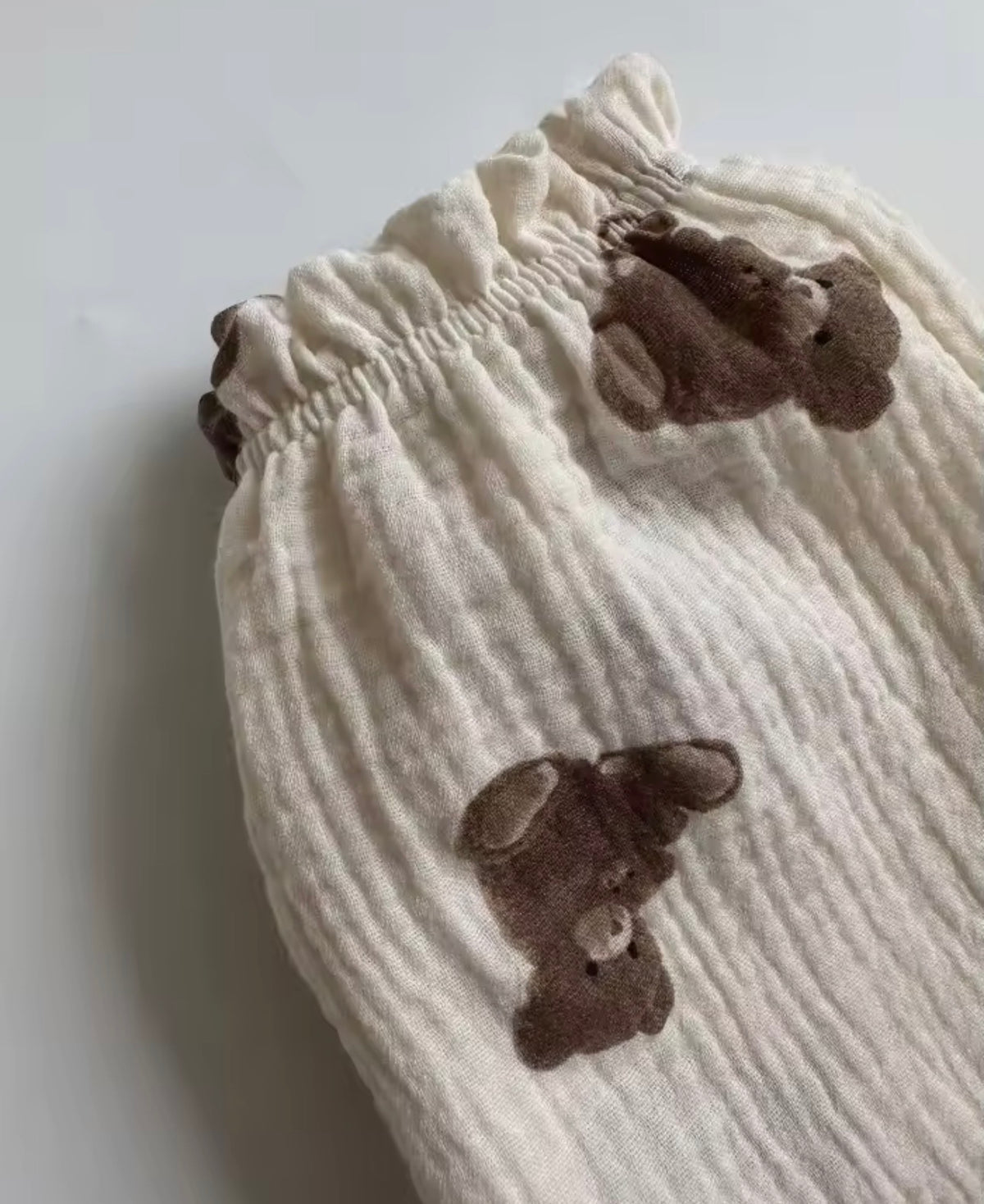 Organic cotton muslin trousers