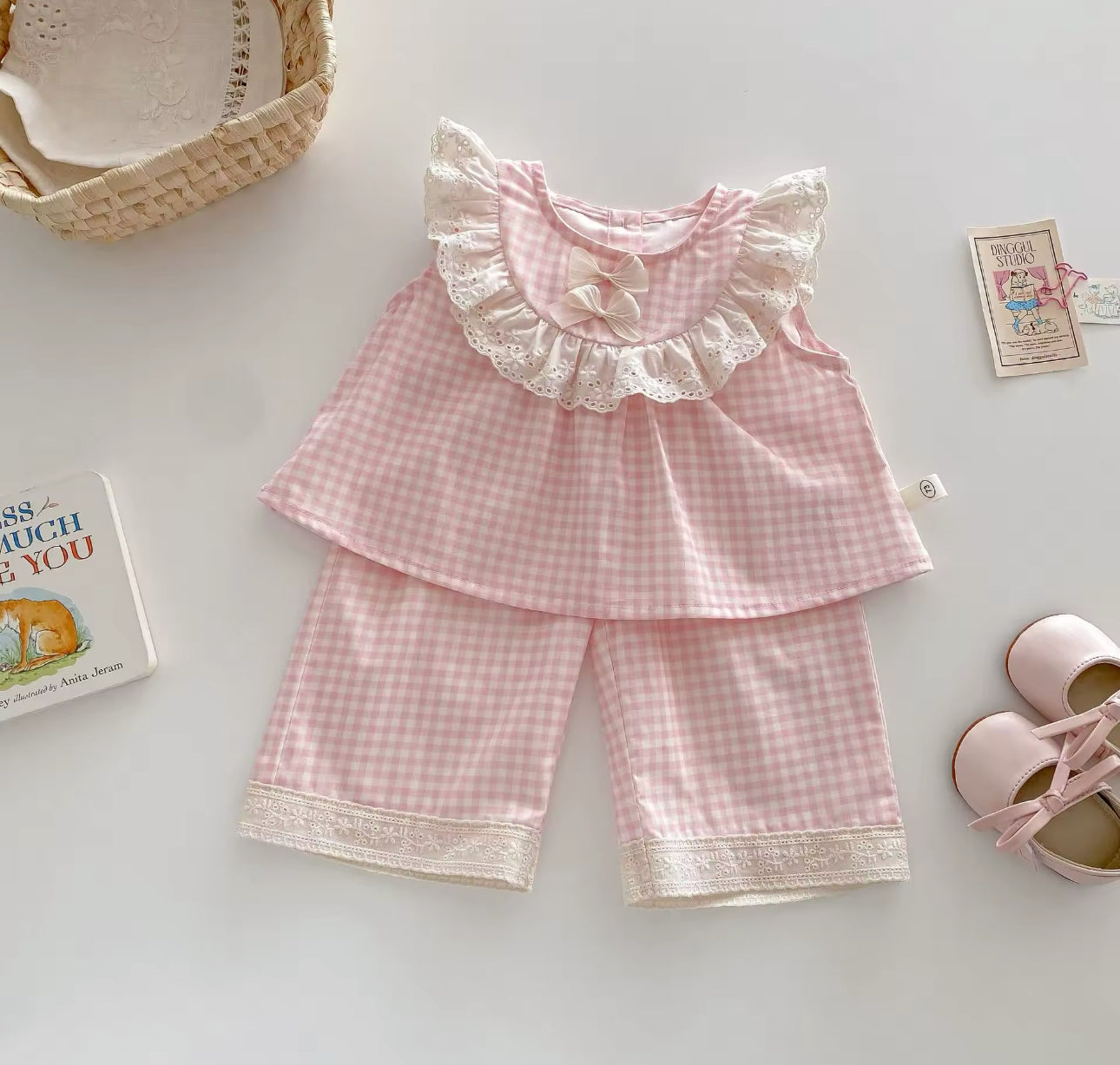 Pre order summer gingham set