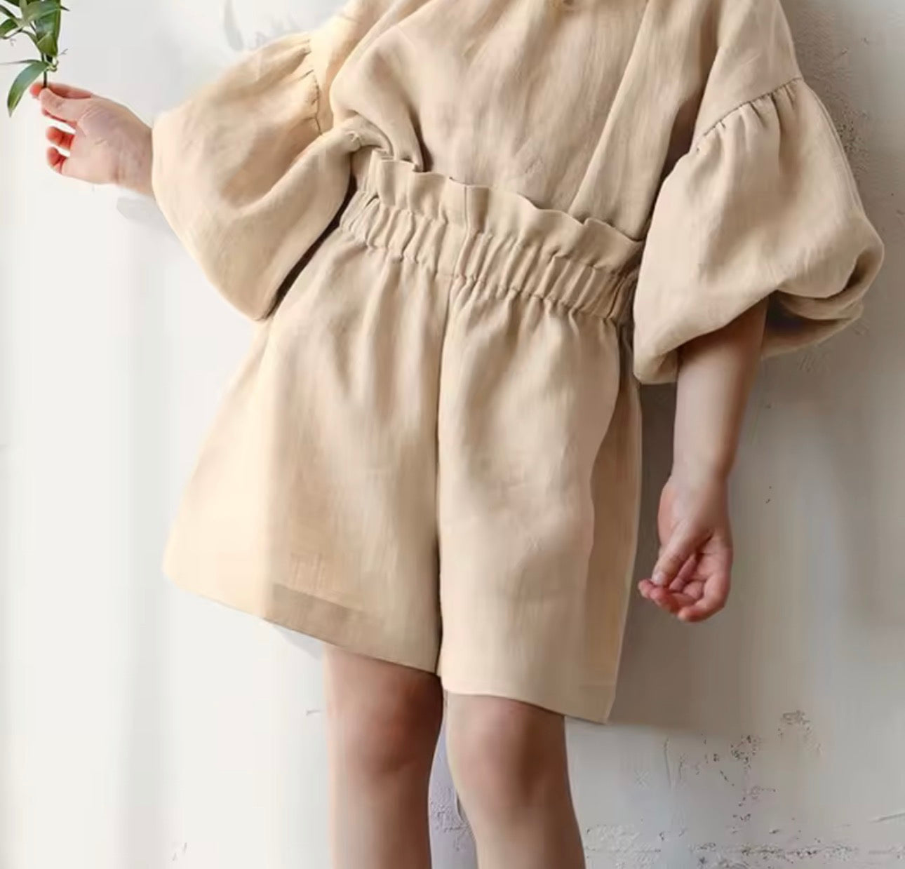 Oversized top and balloon shorts 2 piece set