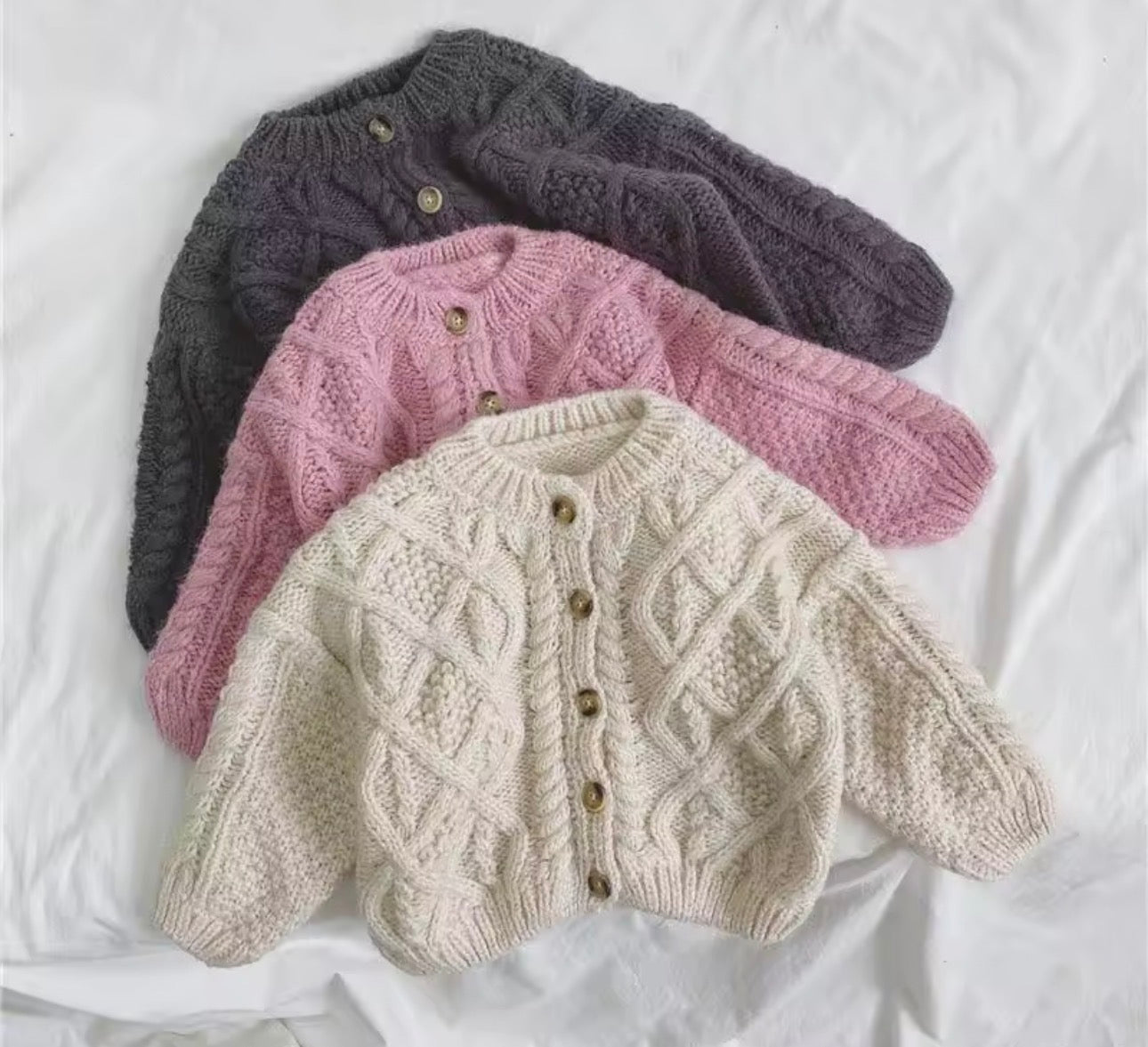 Chunky knit cable cardigan
