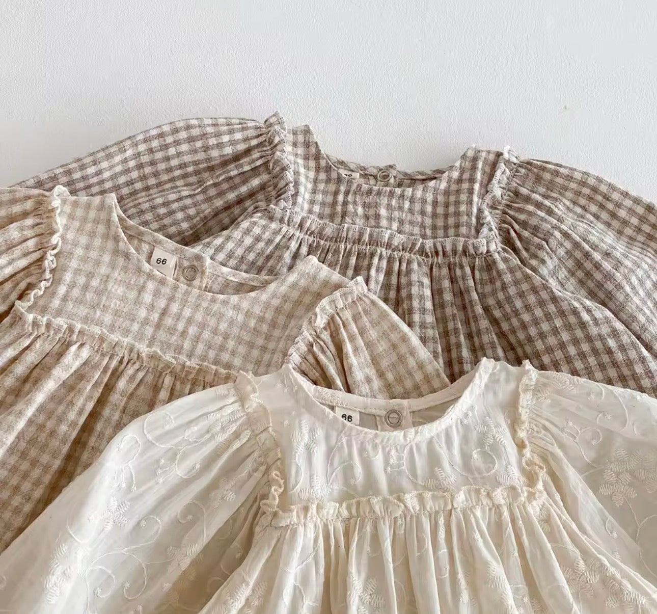 Two piece puff sleeve top and bloomer set